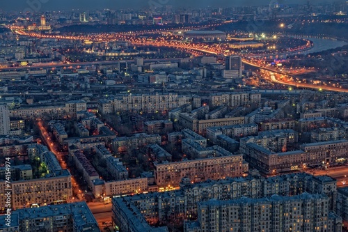 Panorama of the city at night © aleks_g
