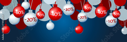 Illustration of christmas tree toys with discount