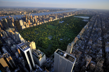 Canvas schilderij Central Park Manhattan bij zonsopkomst  © readytogo