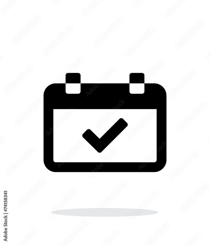 Calendar event day simple icon on white background. Calendar event day simple icon on white background.