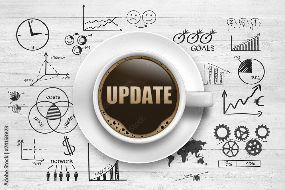 Naklejka premium Update