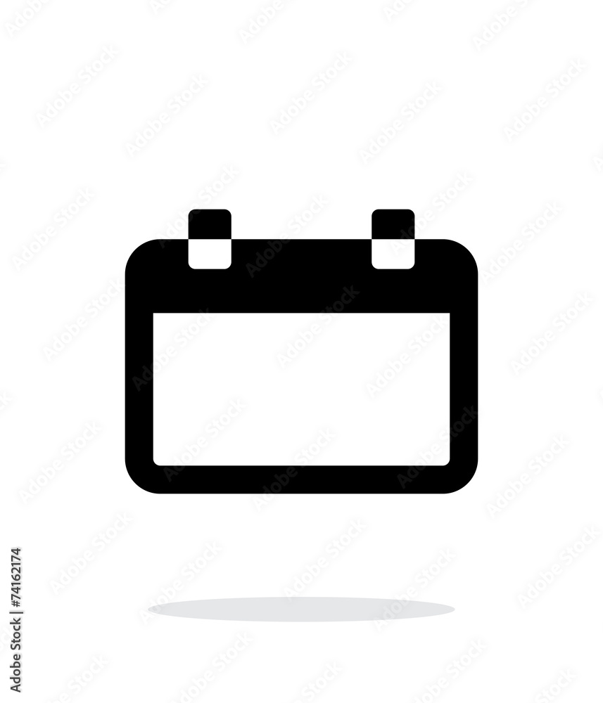Blank calendar simple icon on white background. Blank calendar simple icon on white background.