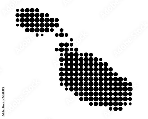 Karte von Malta