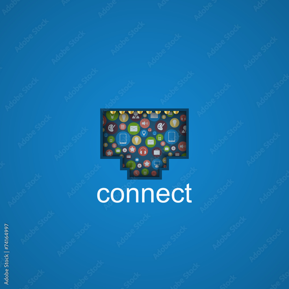 Connecting a computer to a network background. Concept design. Connecting a computer to a network background. Concept design.