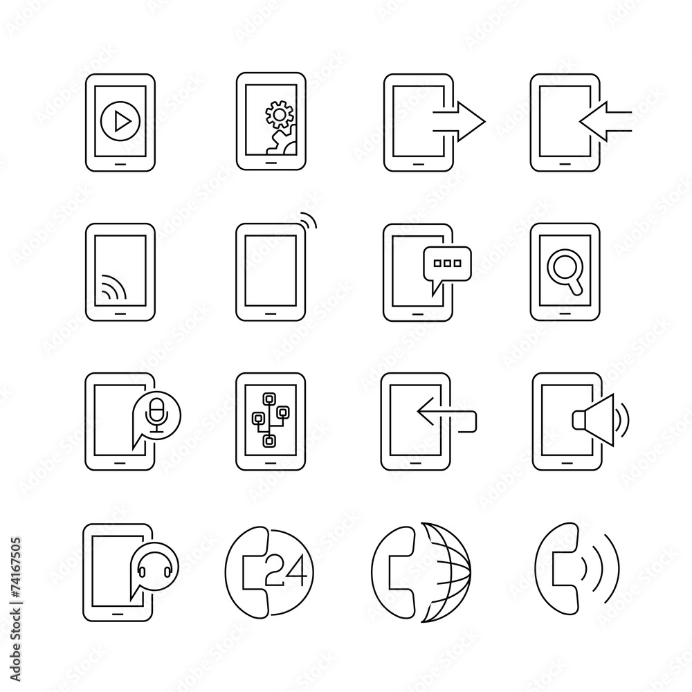 smart phone user interface icons smart phone user interface icons