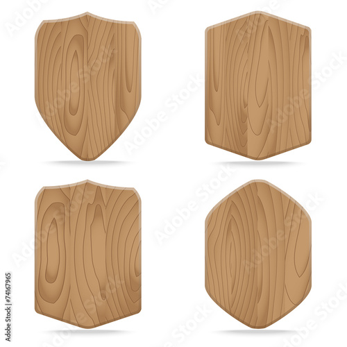 Shapes wooden sign boards