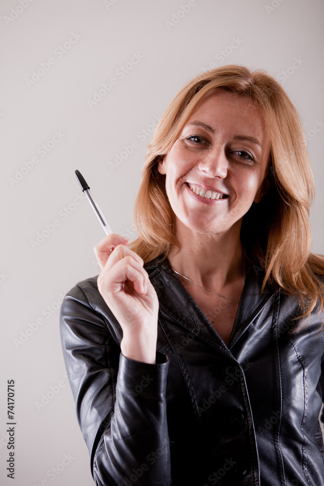 student or professor or a woman with pen student or professor or a woman with pen