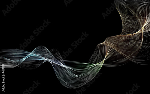 great smoke colored blend waves abstract background vector