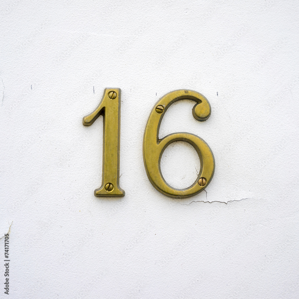 Number 16 Number 16