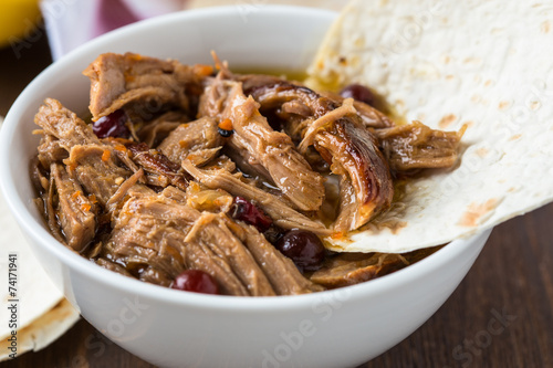 Braised pork,  tender and falling apart