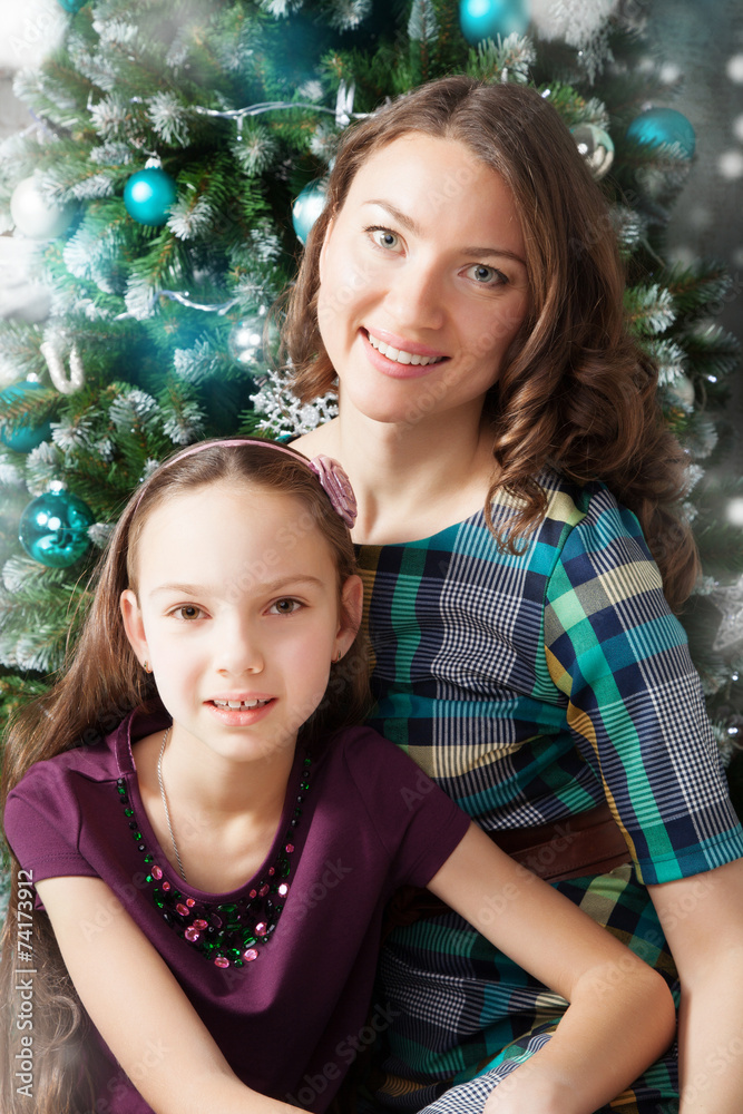 Happy mother with her daughter Happy mother with her daughter