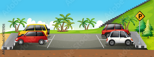 A parking lot