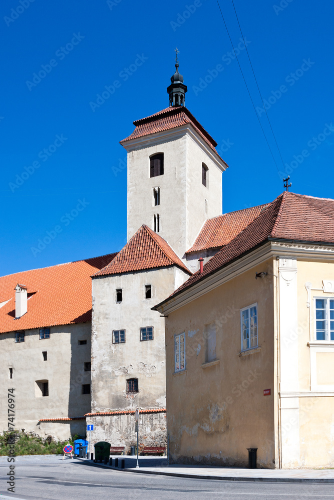 gothic medieval castle Strakonice, South Bohemia, Czech republic
