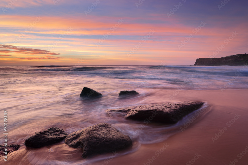 Fototapeta premium The colours of summer at Bungan beach Australia