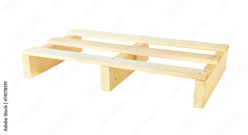 Wooden Pallet Isometric View isolated on white background Wooden Pallet Isometric View isolated on white background