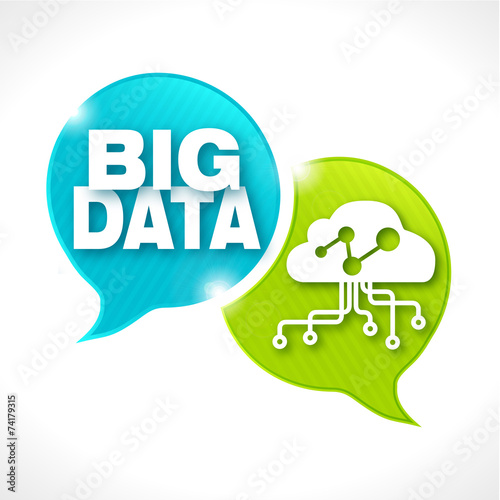 bulles rayées & picto : BIG DATA