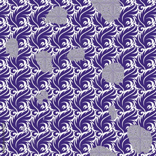 Patterned texture of the curls