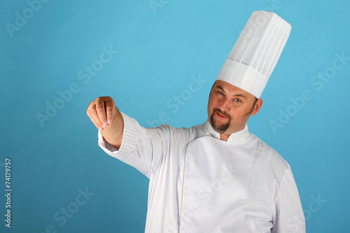 Chef in uniform and hat