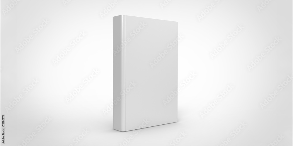 white Book cover isolated on plain background white Book cover isolated on plain background