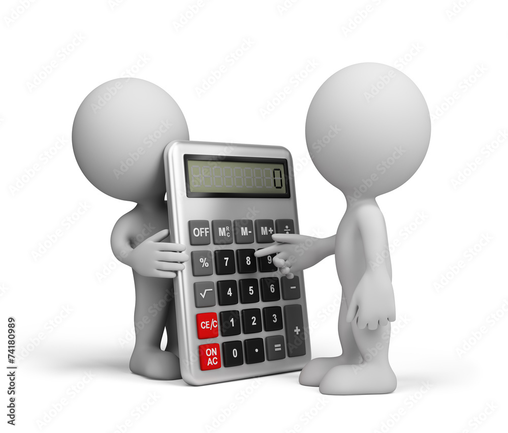 A man with a calculator A man with a calculator