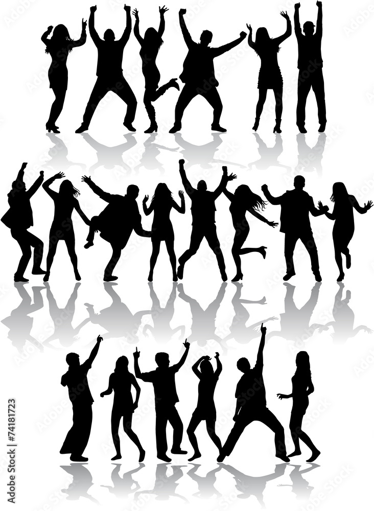 Dancing silhouettes Dancing silhouettes