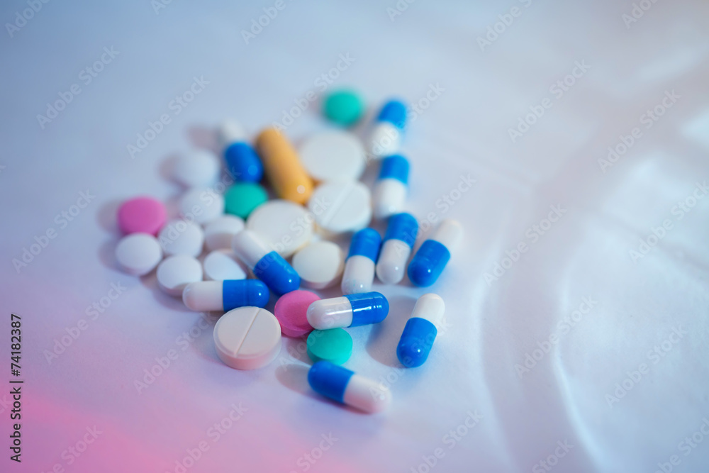heap of colorful pills. medical background heap of colorful pills. medical background