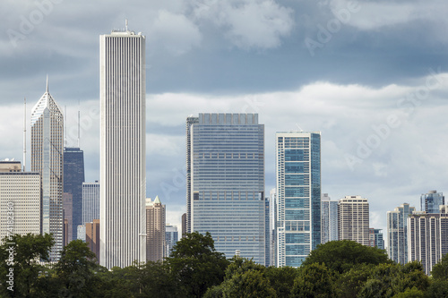 Skyscrapers in Chicago  Illinois  USA