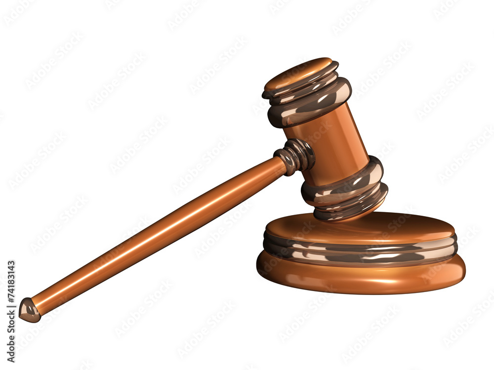 Judicial 3d gavel Judicial 3d gavel