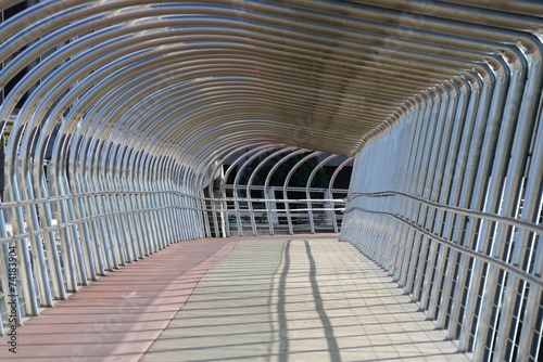 passage on the bridge, perspective