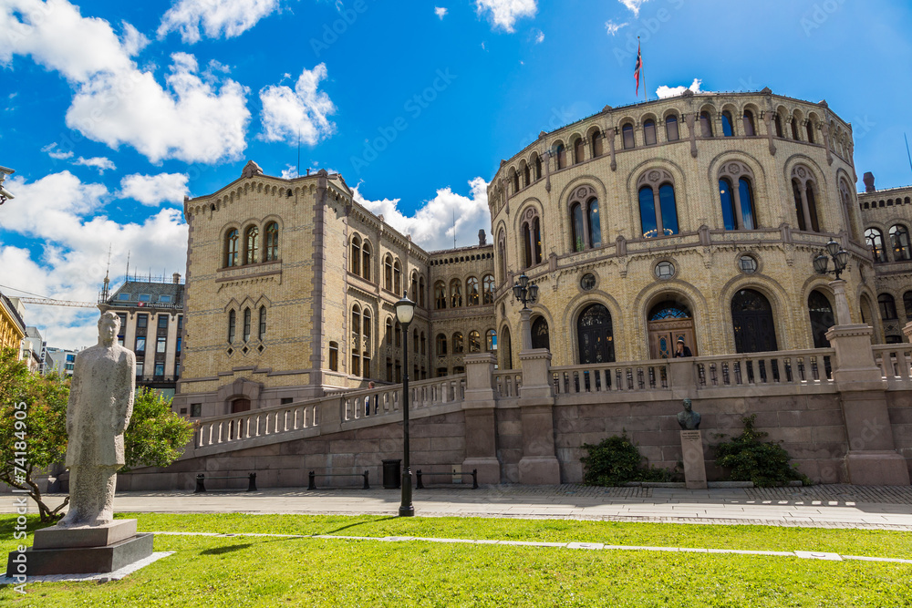 Norwegian Parliament building in Oslo