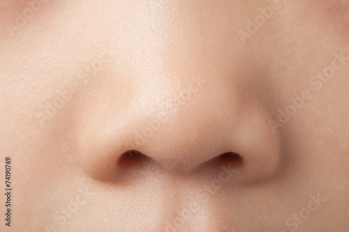 close-up of nose