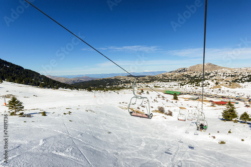 ski lift on ski resort