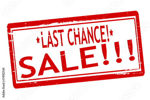 Last chance sale