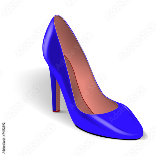 Escarpin bleu
