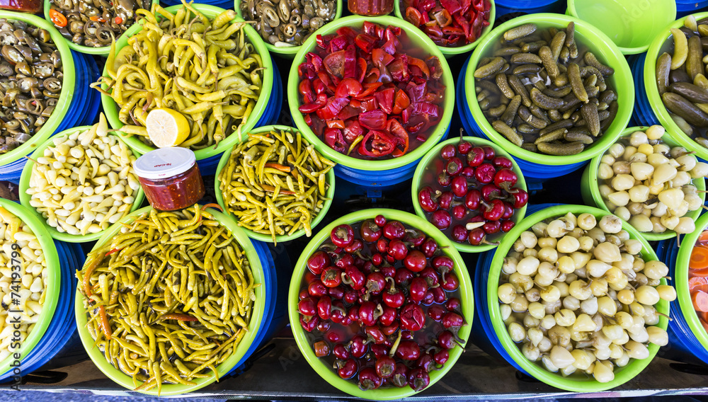 Colorful pickles Colorful pickles