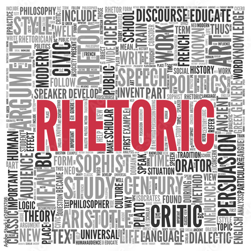 фотографія RHETORIC Concept Word Tag Cloud Design