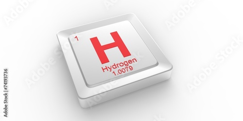 H symbol for Hydrogen chemical element of the periodic table © hreniuca