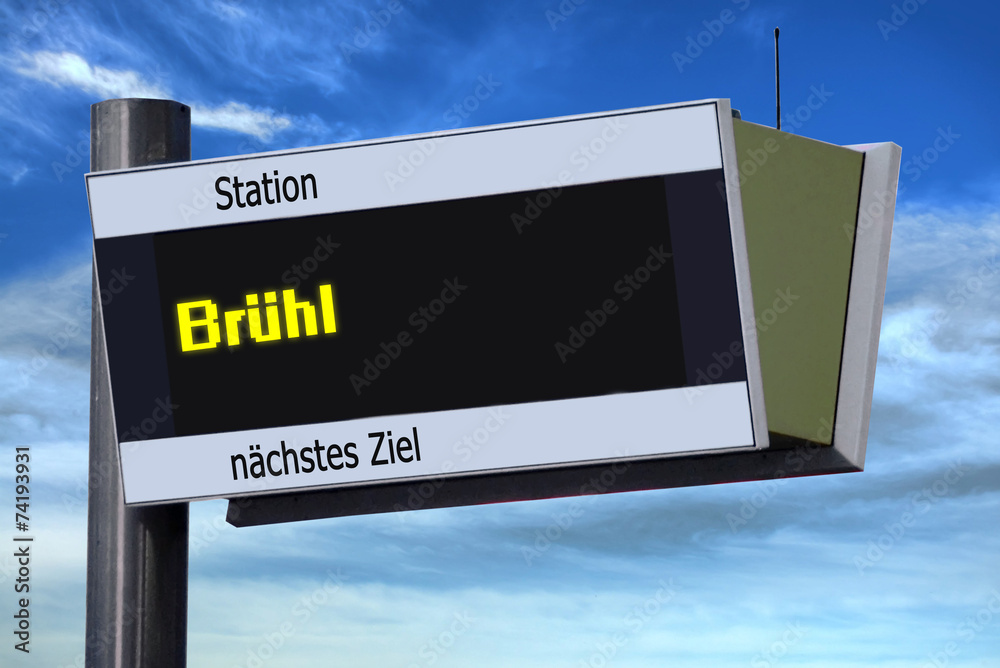 Anzeigetafel 6 - Brühl