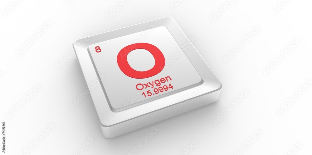 O symbol 8 for Oxygen chemical element of the periodic table O symbol 8 for Oxygen chemical element of the periodic table