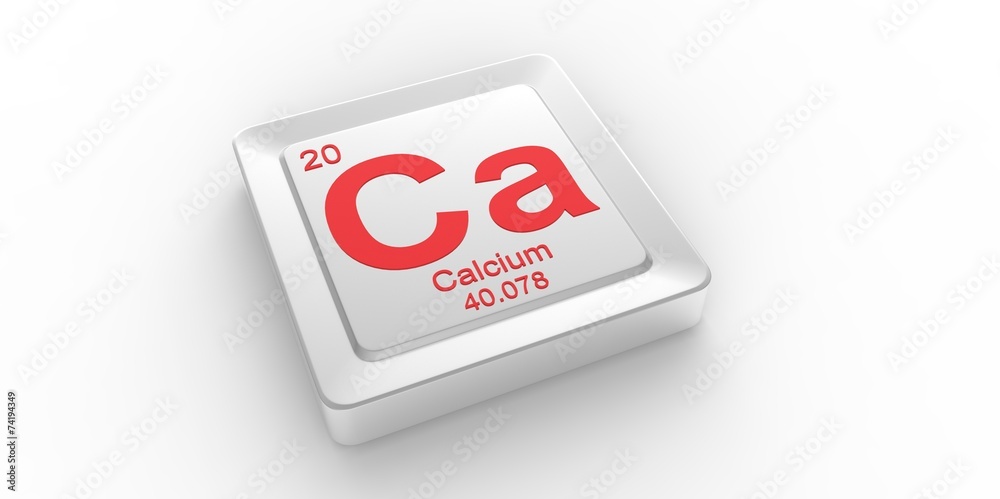 Ca symbol 20 for Calcium chemical element of the periodic table Ca symbol 20 for Calcium chemical element of the periodic table