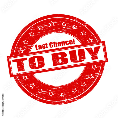 Last chance to buy