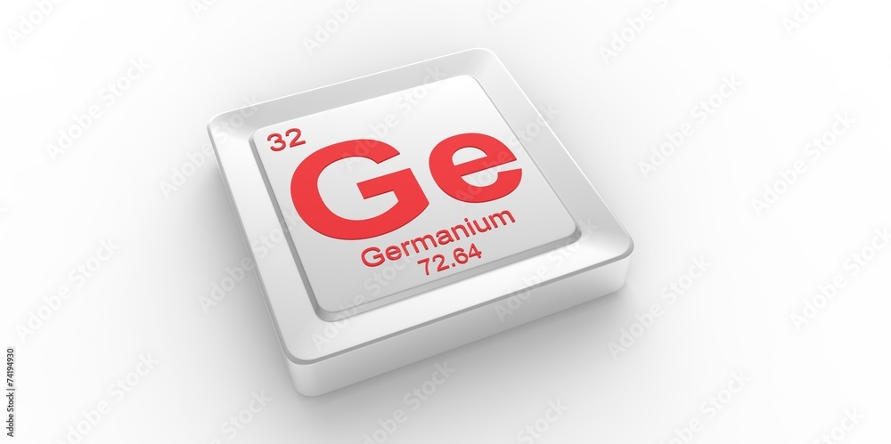 Ge symbol32 for Germanium chemical element of the periodic table Ge symbol32 for Germanium chemical element of the periodic table