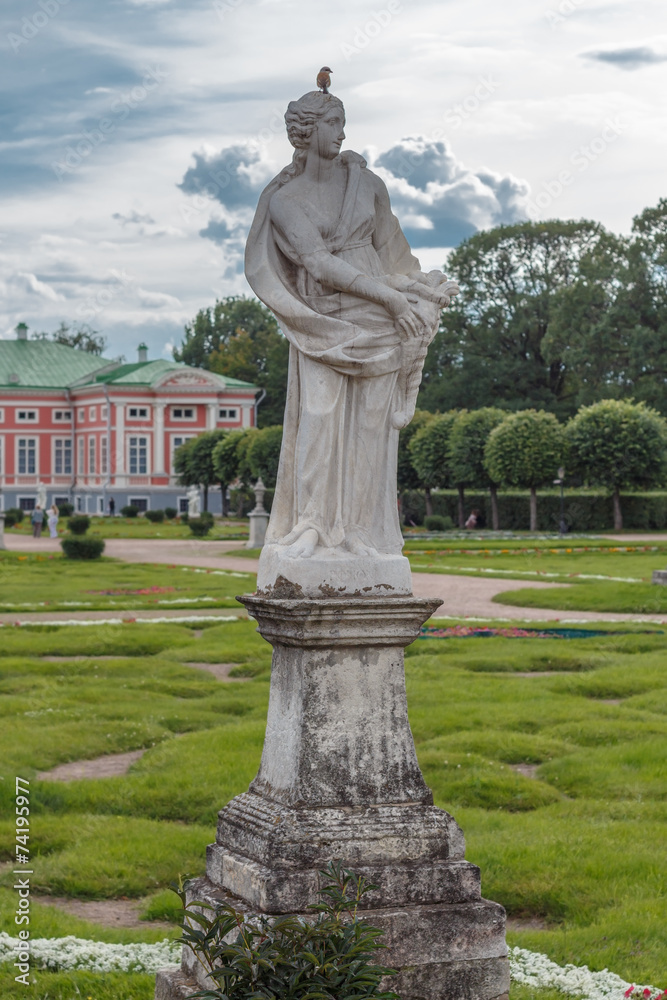 Sculpture of a woman  in the Park Kuskovo, Moscow