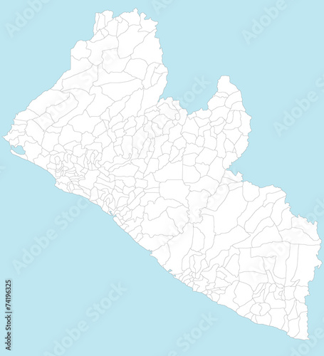 Karte von Liberia photo