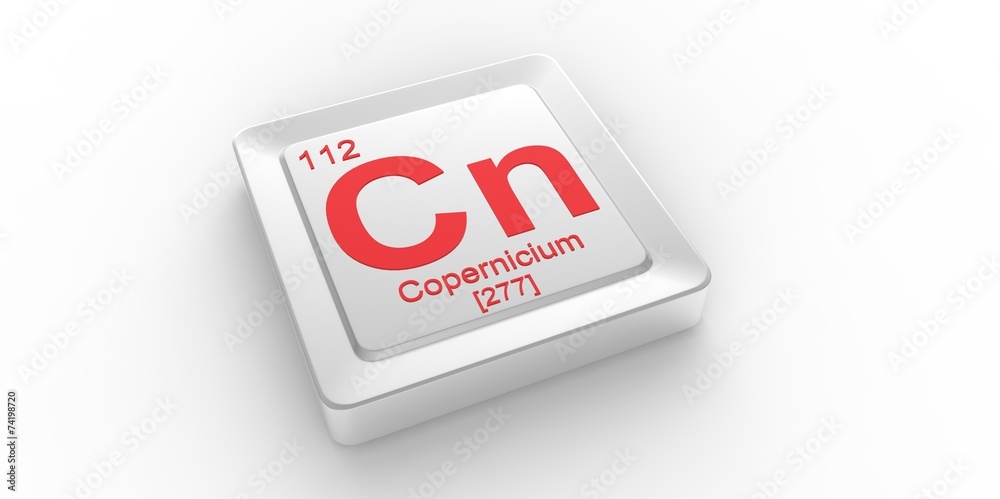 Cn symbol112 for Copernicium chemical elem of the periodic table Cn symbol112 for Copernicium chemical elem of the periodic table