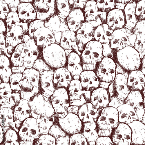 grungy skull