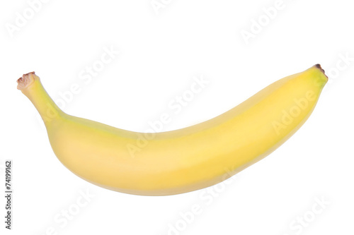 banane auf weißem hintergrund