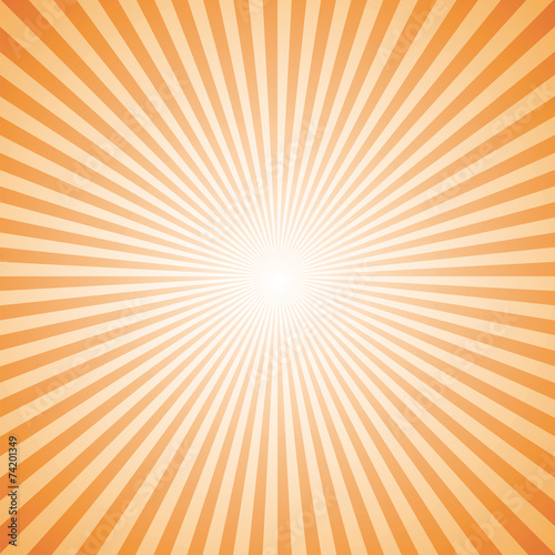 orange and white color burst background. Vector illustration