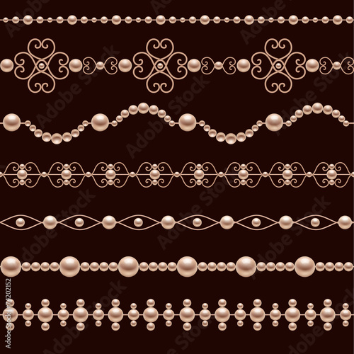 Pearl Realistic Borders