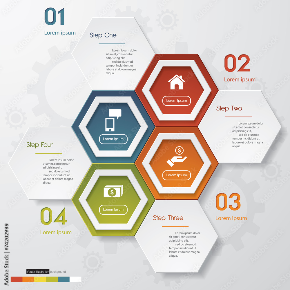 Design clean number banners template. Vector. Design clean number banners template. Vector.